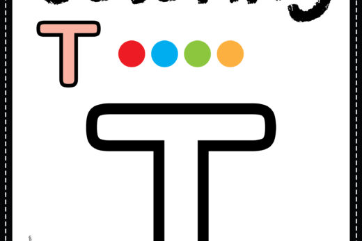 Letter T Alphabet Coloring Page Worksheet