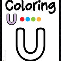 Letter U Alphabet Coloring Page Worksheet