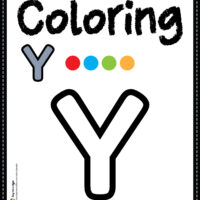 Letter Y Alphabet Coloring Page Worksheet