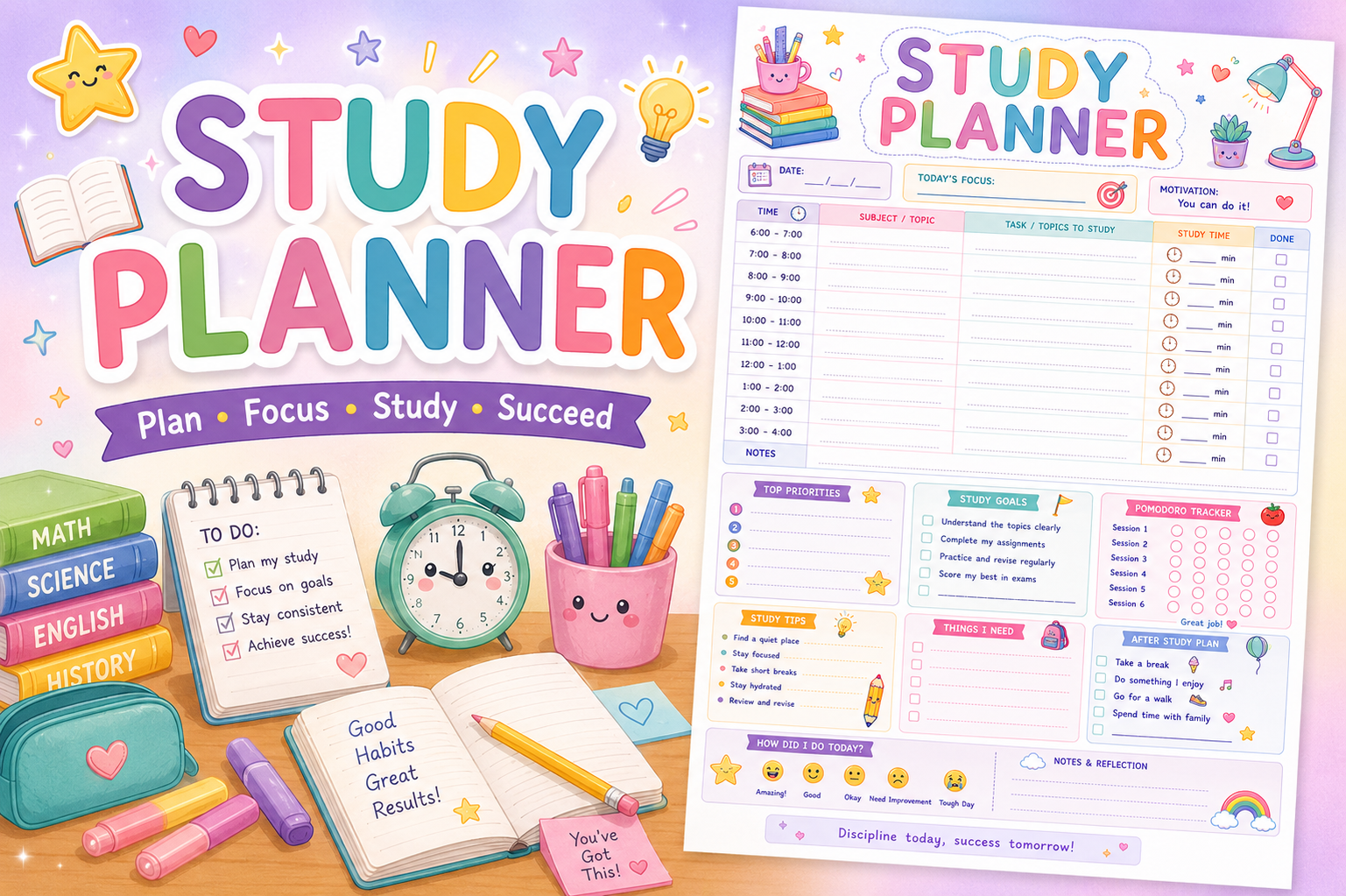 Book Review Planner Worksheet for Students